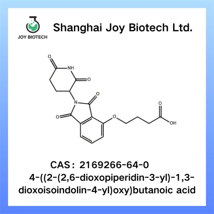 4-((2-(2,6-dioksopiperidiin-3-üül)-1,3-dioksoisoindoliin-4-üül)oksü)butaanhape CAS NO 2169266-64-0