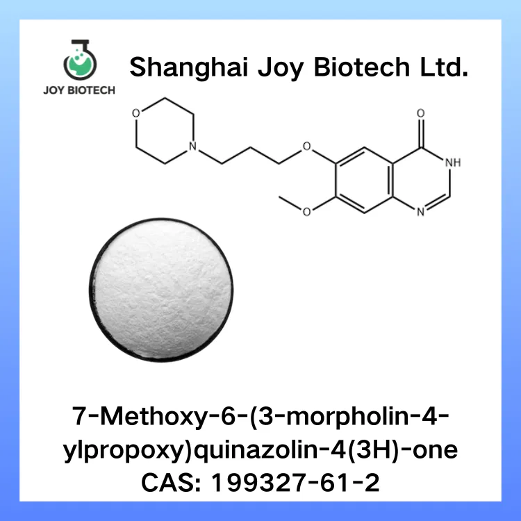 7- metoxy -6- (3- morpholin -4- ylpropoxy) quinasoliin {-4 (3H) -One