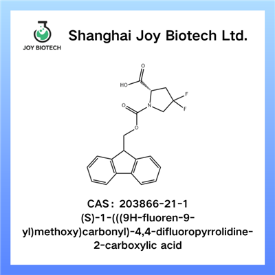 (S)-1-(((9H-fluoreen-9-üül)metoksü)karbonüül)-4,4-difluoropürrolidiin-2-karboksüülhape CAS NO 203866-21-1